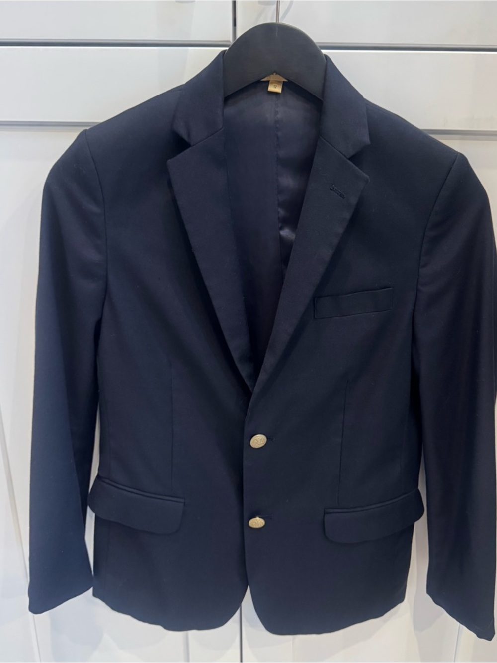 Classic Navy Boy’s Blazer/Sport Coat - Tailored Single-Breasted Jacket